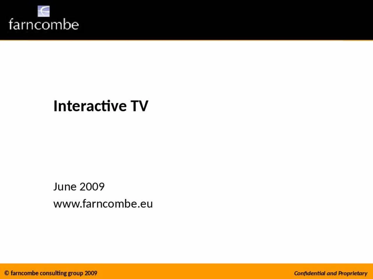 PPT-Interactive TV June 2009