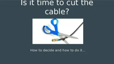 Is it time to cut the cable?