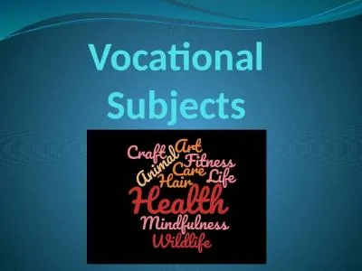 Vocational Subjects Accreditation