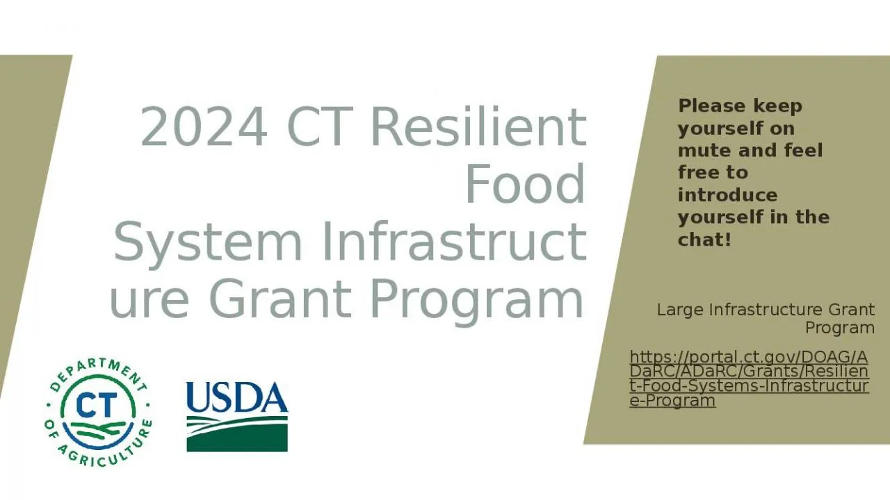 PPT-2024 CT Resilient Food System Infrastructure Grant Program