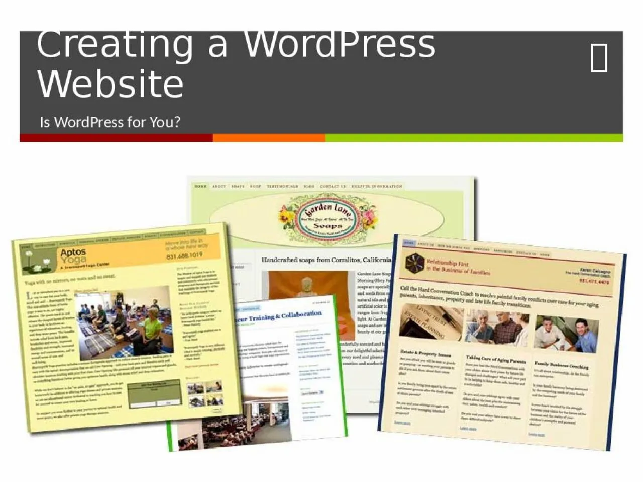 PPT-Creating a WordPress Website