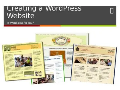 Creating a  WordPress  Website