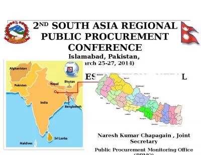 2 nd  South Asia Regional Public Procurement Conference