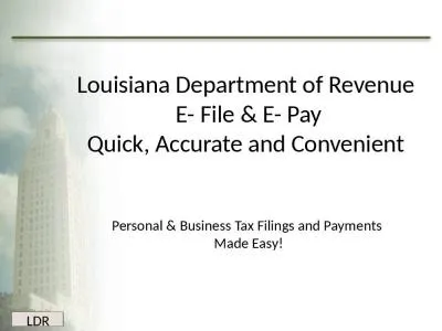 LDR Louisiana Department of Revenue