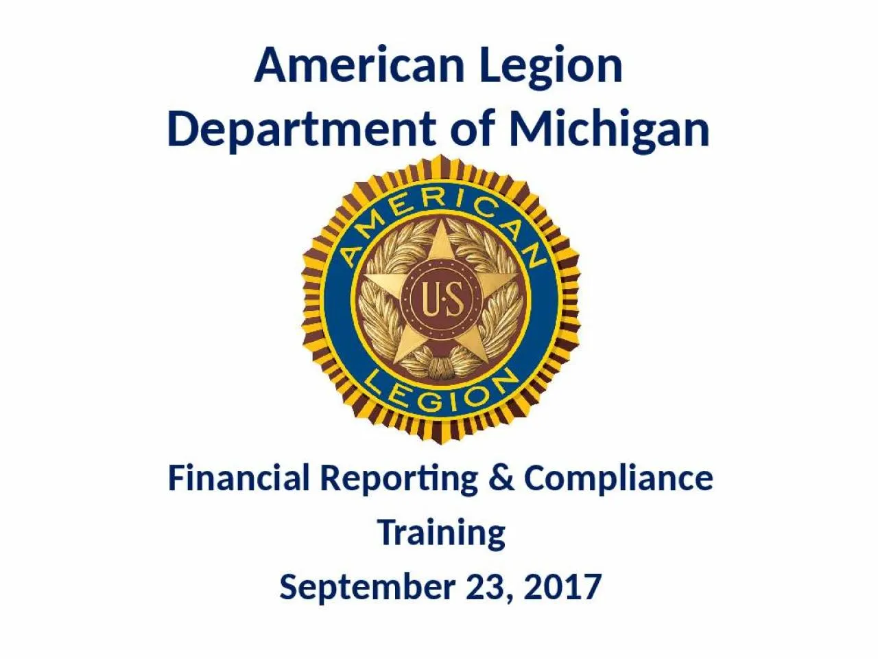 PPT-American Legion Department of Michigan