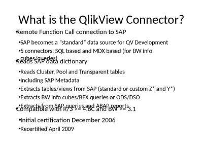 What is the QlikView Connector?