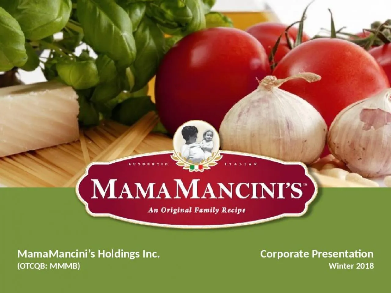 PPT-MamaMancini’s Holdings Inc.