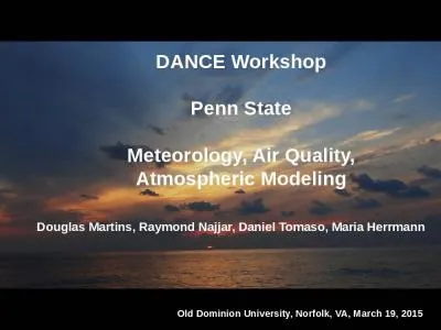 DANCE Workshop Penn State