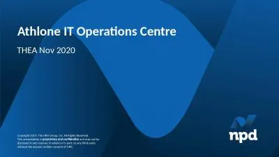 THEA Nov 2020  Athlone IT Operations Centre