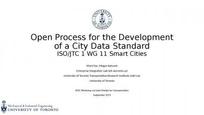 Open Process for the Development of a City Data Standard