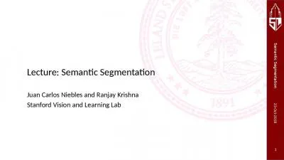 Lecture: Semantic Segmentation