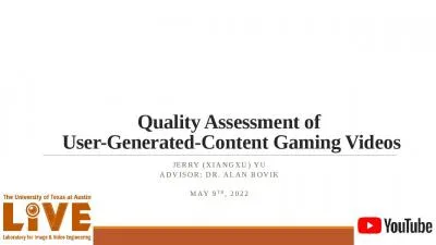 Quality Assessment of  User-Generated-Content Gaming Videos