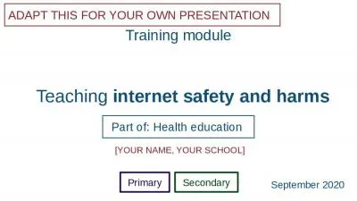 Teaching  i nternet  safety and harms