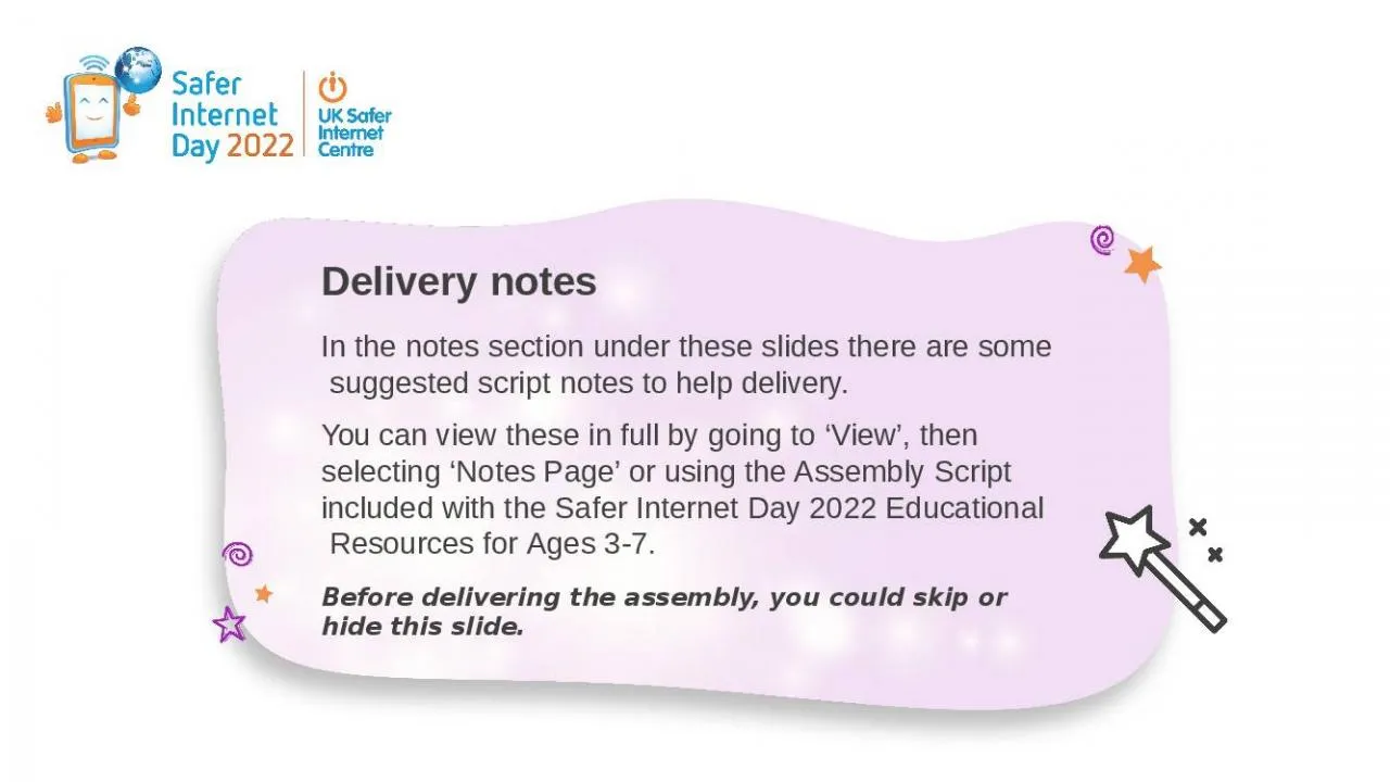 PPT-Delivery notes In the