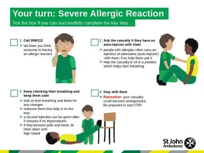 Your turn: Severe Allergic Reaction