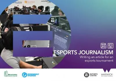 ACTIVITY 10: WRITE AN ESPORTS ARTICLE