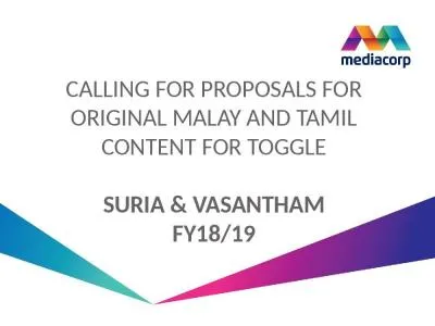 calling for proposals for original Malay and Tamil Content for Toggle