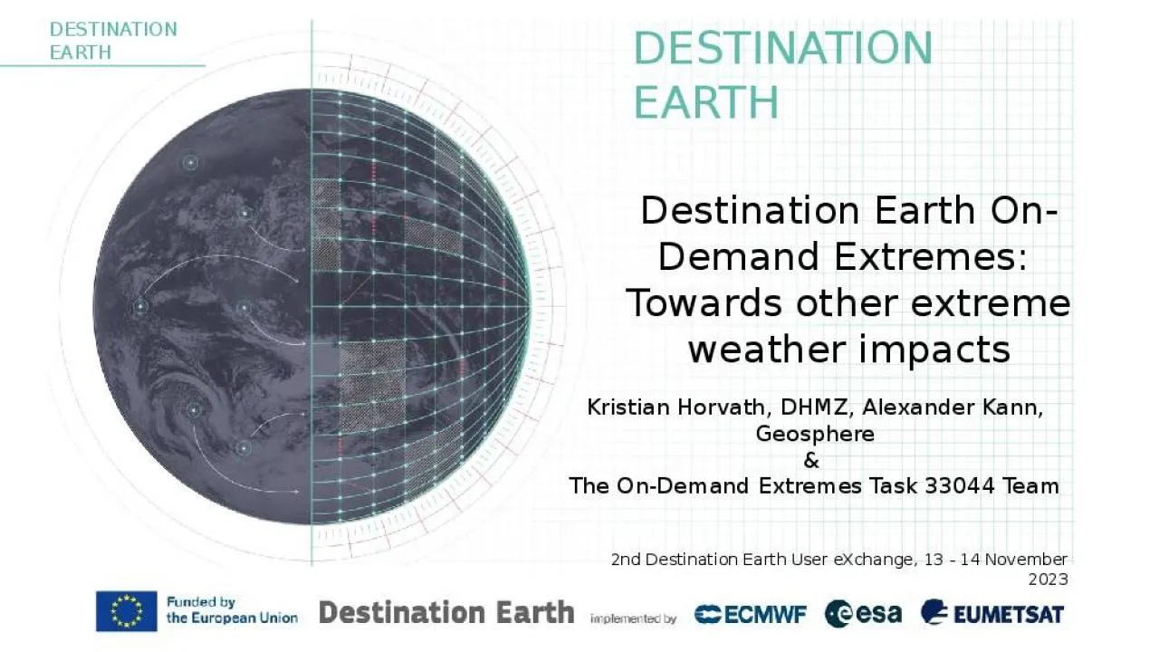 PPT-Destination Earth On-Demand Extremes: