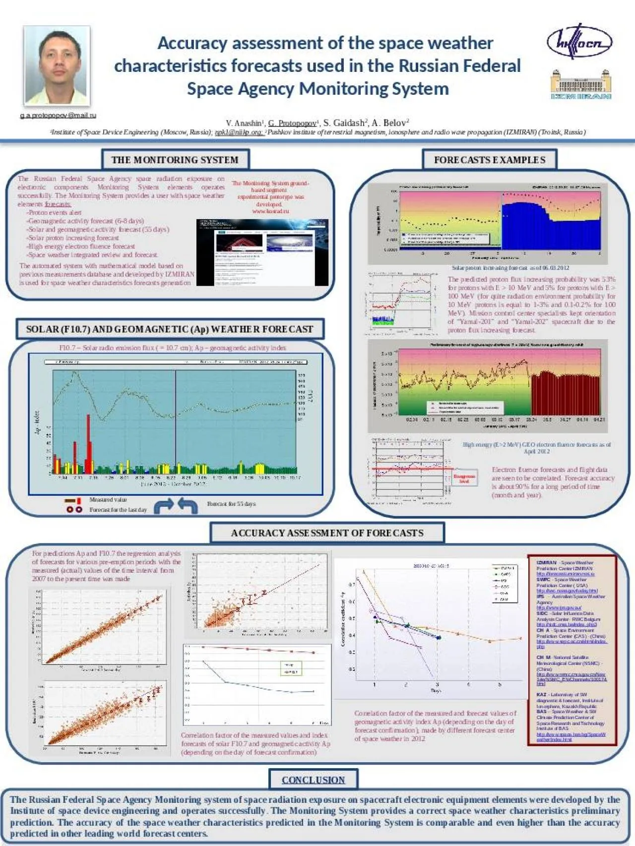 PPT-Accuracy assessment of the space weather characteristics forecasts used in the Russian