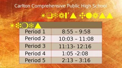 Period 1       8:55 – 9:58