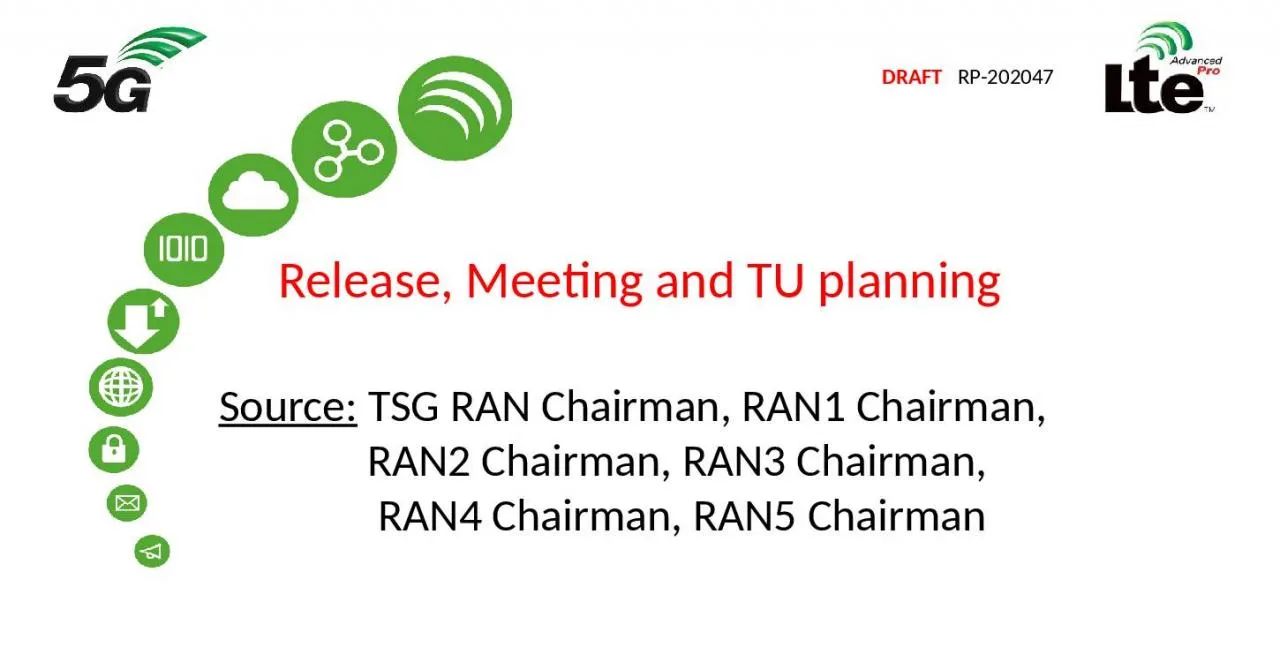 PPT-Release, Meeting and TU planning