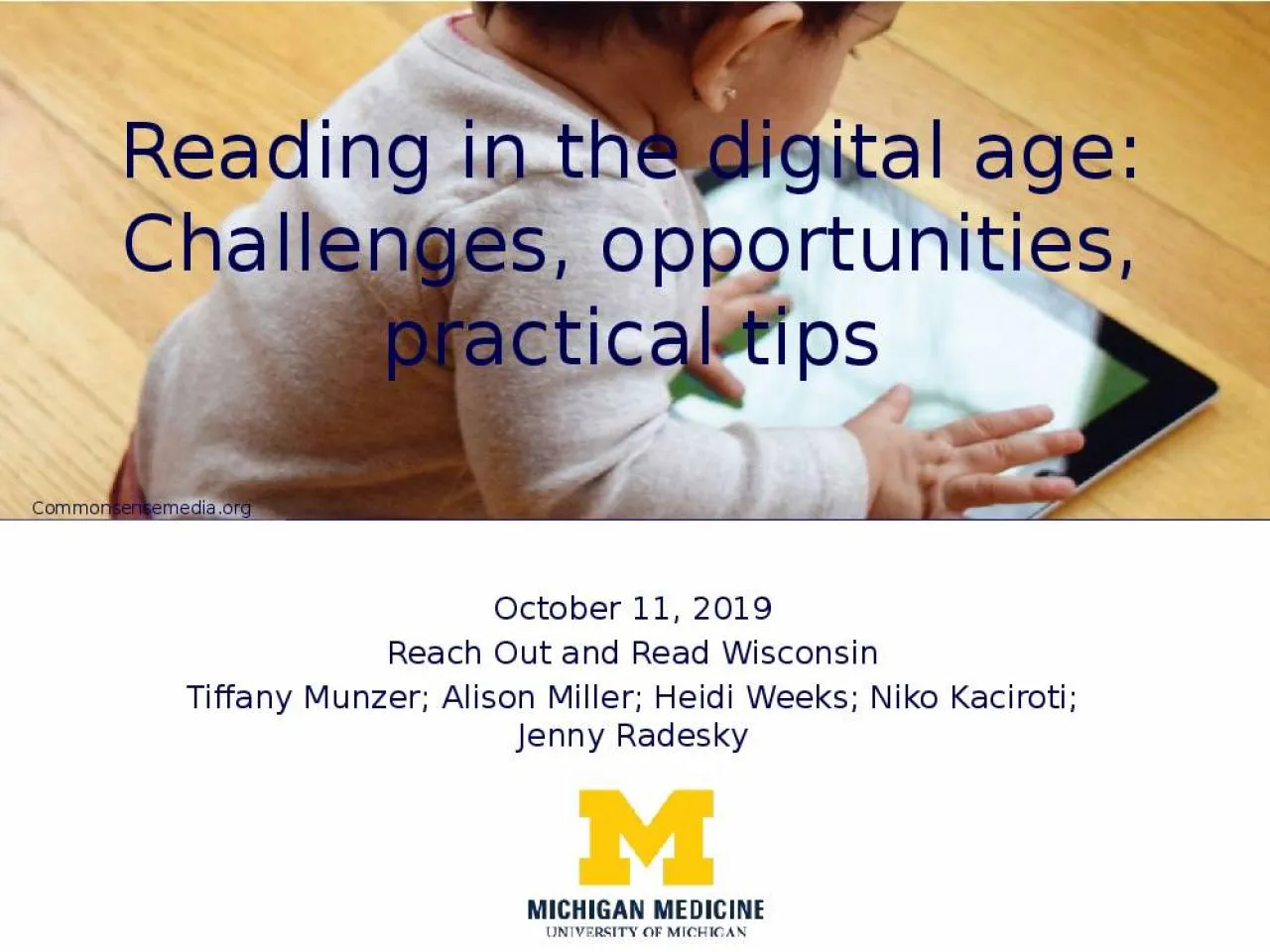 PPT-Reading in the digital age: Challenges, opportunities, practical tips