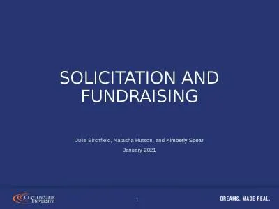 Solicitation and Fundraising