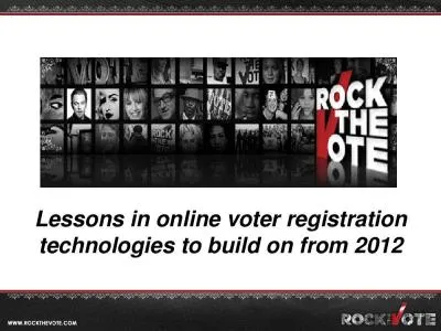 Lessons in online voter