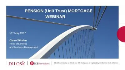 PENSION (Unit Trust) MORTGAGE