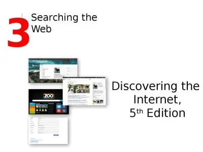 Objectives Describe how search engines work, and understand the search process