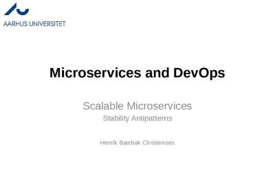 Microservices and DevOps