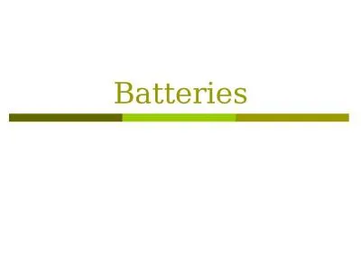 Batteries Batteries history