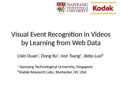 Visual Event Recognition in Videos by Learning