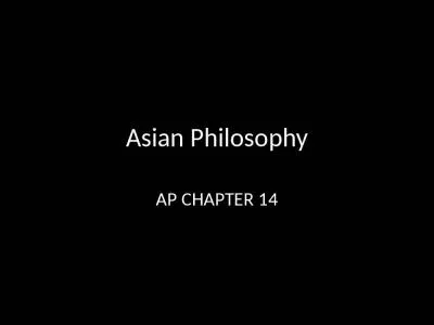 Asian Philosophy AP CHAPTER 14