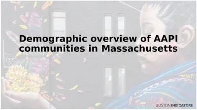 Demographic overview of AAPI communities in Massachusetts