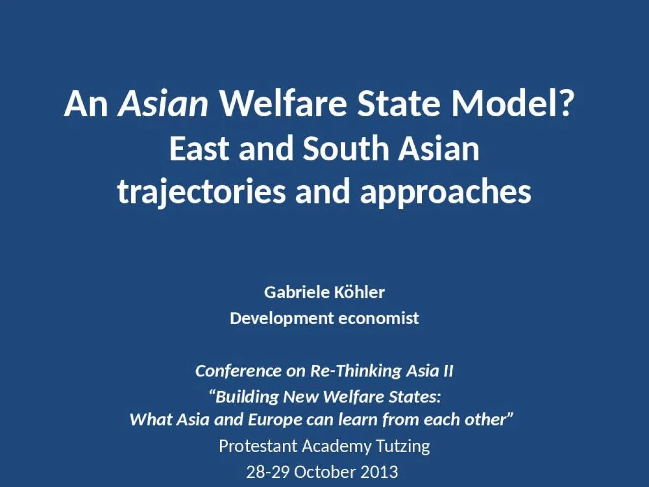 PPT-An Asian Welfare State Model?