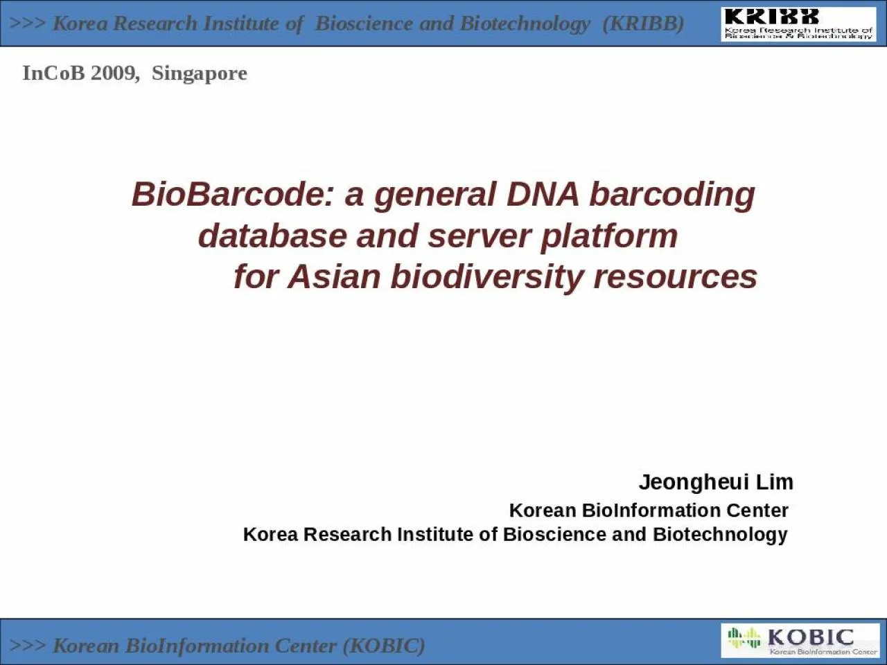 PPT-BioBarcode : a general DNA