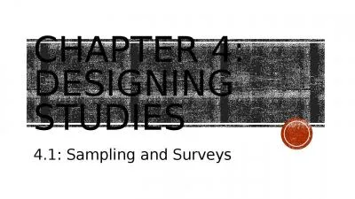 Chapter 4: Designing Studies