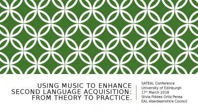 Using Music to Enhance Second Language Acquisition: From Theory to Practice.