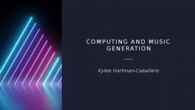 Computing and Music generation