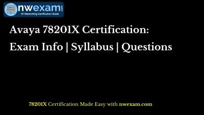 Avaya 78201X Certification: Exam Info | Syllabus | Questions