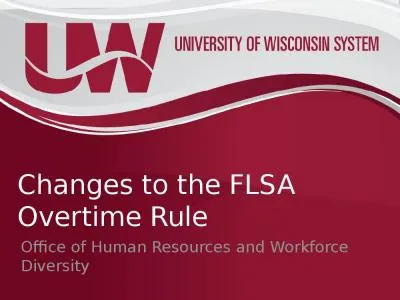 Changes to the FLSA Overtime Rule