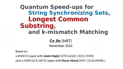 Quantum Speed-ups for