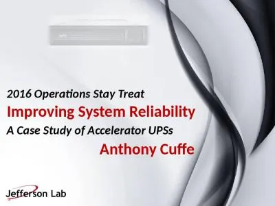 Anthony Cuffe Improving System Reliability