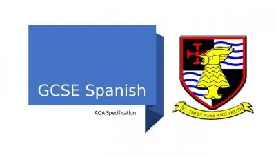 GCSE Spanish AQA Specification