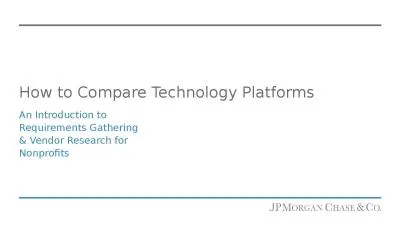 How to Compare Technology Platforms