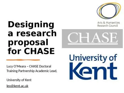 Designing a research proposal for CHASE