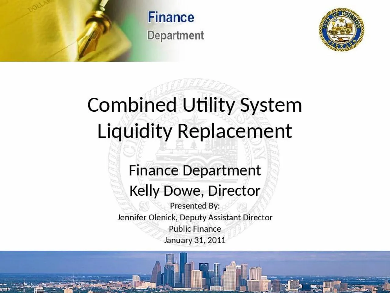 PPT-Combined Utility System Liquidity Replacement