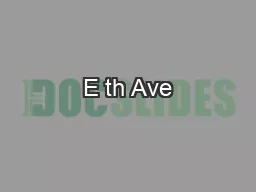 E th Ave