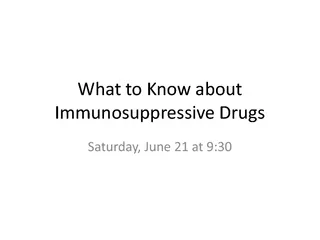 What to Know about Immunosuppressive DrugsSaturday, June 21 at 9:30
..